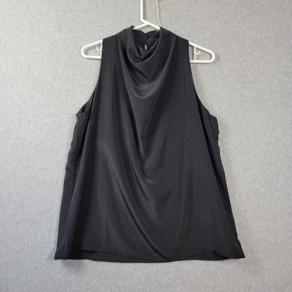 Mint Black Sleeveless Cowl Neck Career Tank Women's Medium